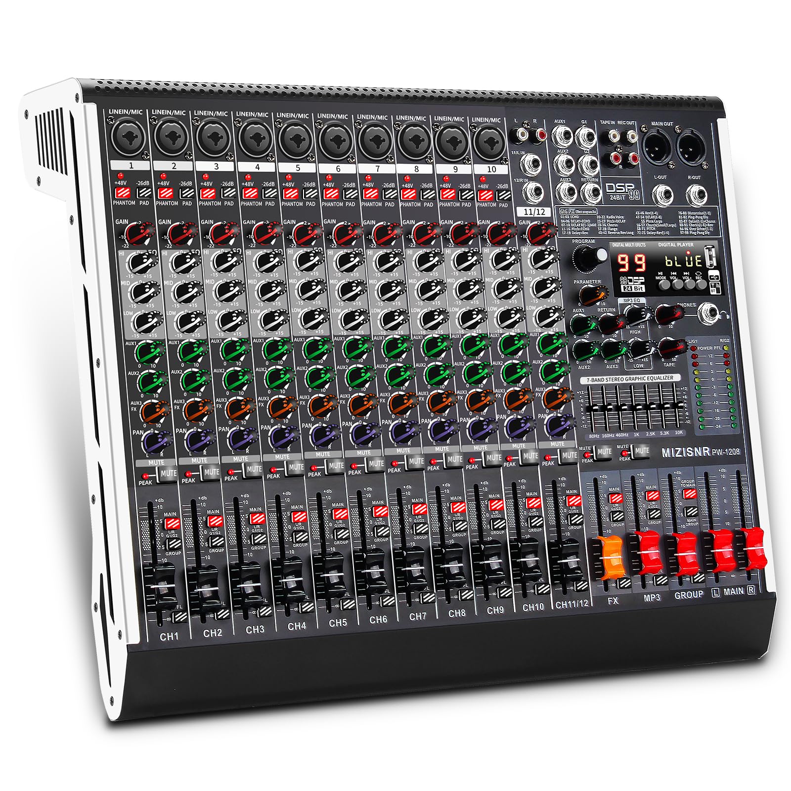 【ジャンク】12in 10out stereo matrix mixer ジャンク】12in 10out stereo matrix mixer